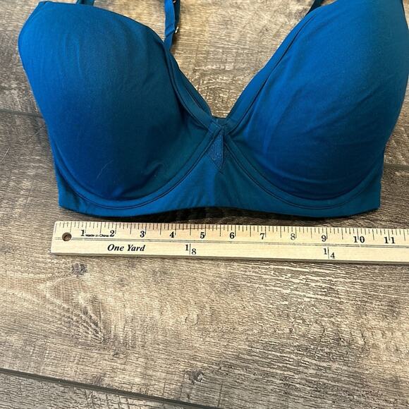 NWOT Third Love 24/7 Classic Uplift Plunge Deep Teal Bra Size 34F - Picture 6 of 8
